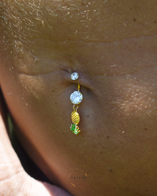 Upside-Down Pineapple Belly Ring