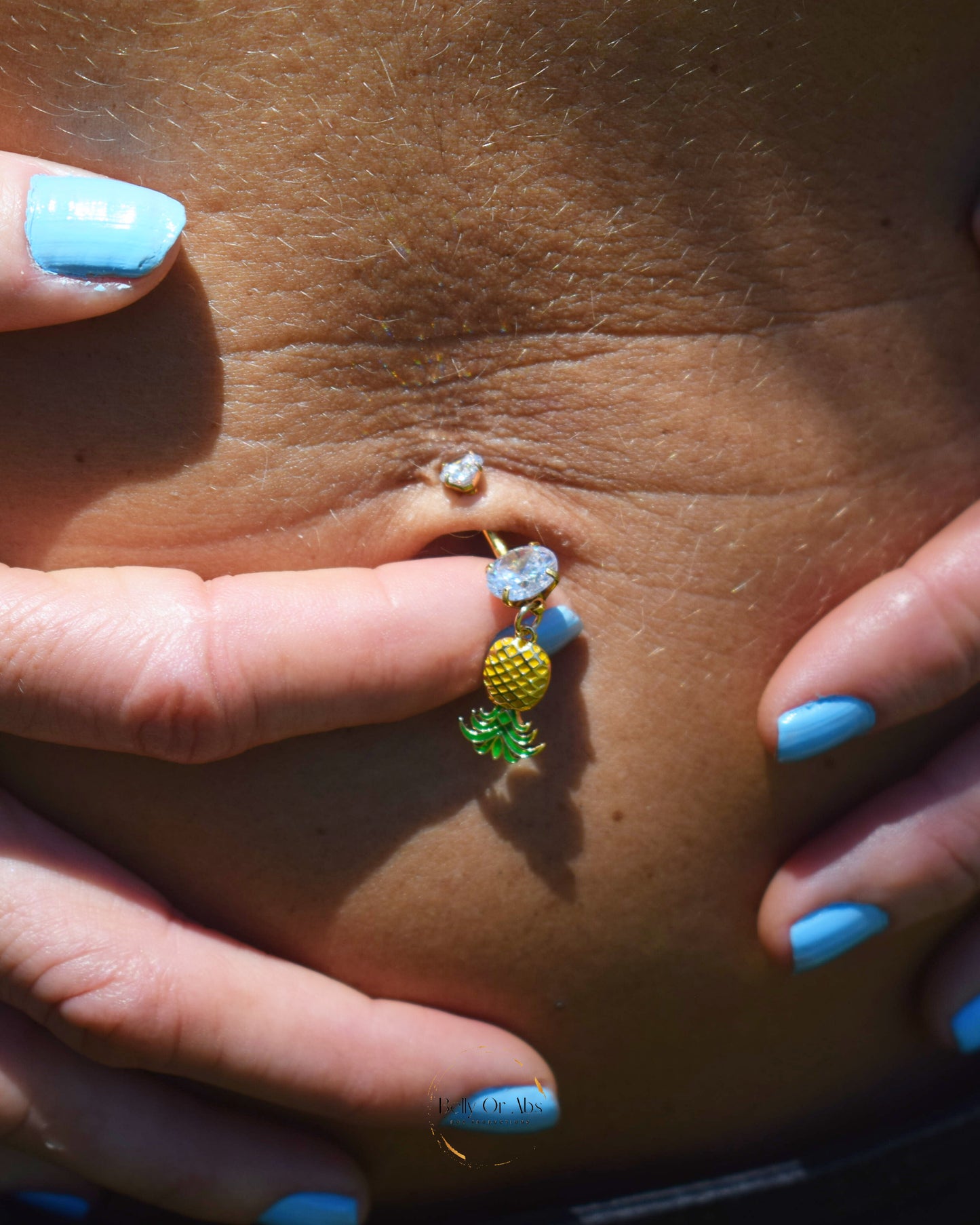 Upside-Down Pineapple Belly Ring